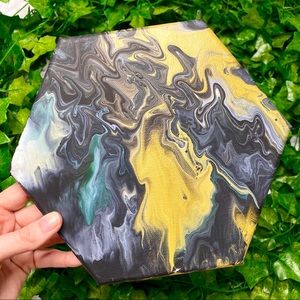 Original Poured Acrylic Painting OOAK Wall Art